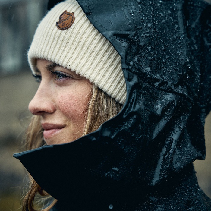 Шапка Fjallraven Directional Rib Beanie Chalk White (78143.113)