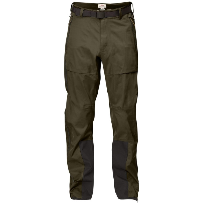 Штаны мужские Fjallraven Keb Eco-Shell Trousers Long Dark Olive (82415.633)