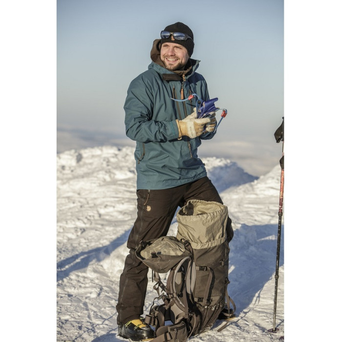 Штаны мужские Fjallraven Keb Eco-Shell Trousers Long Dark Olive (82415.633)