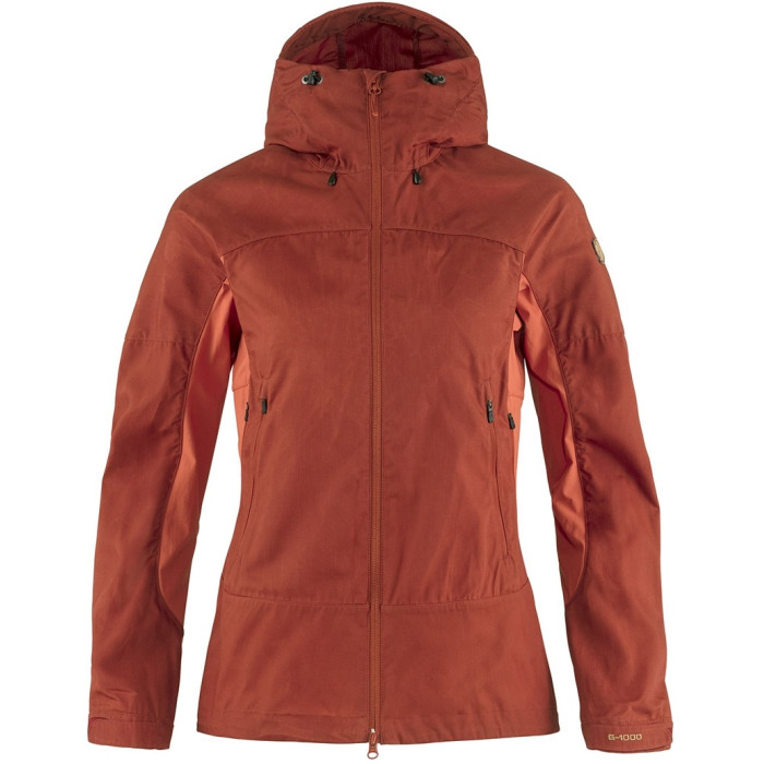 Куртка женская Fjallraven Abisko Lite Trekking Jacket Cabin Red/Rowan Red (86131.321-333)