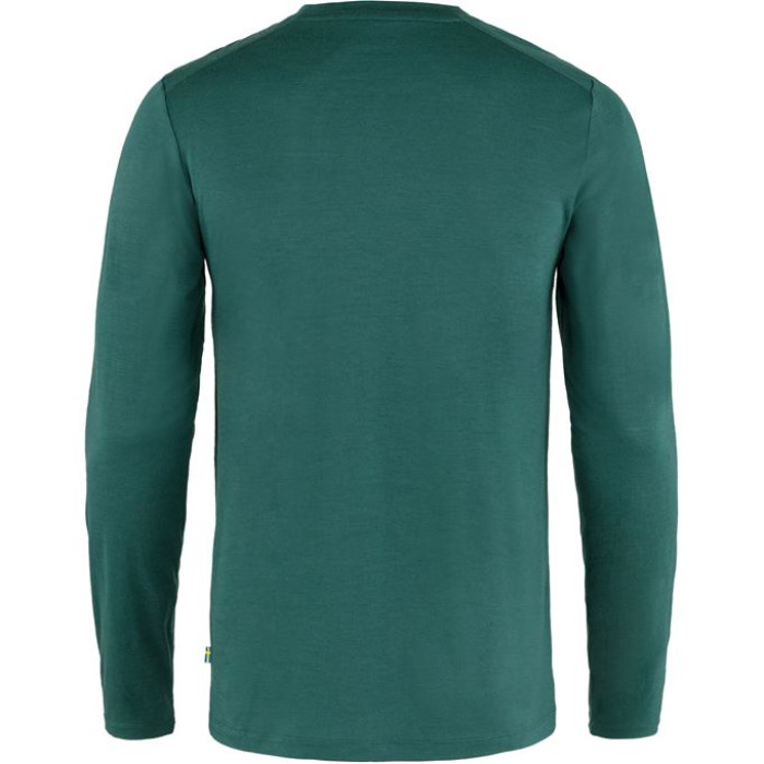 Футболка чоловіча Fjallraven Abisko Wool LS Arctic Green (87194.667)