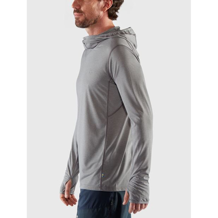 Кофта чоловіча Fjallraven Abisko Sun-hoodie Shark Grey (87199.016)