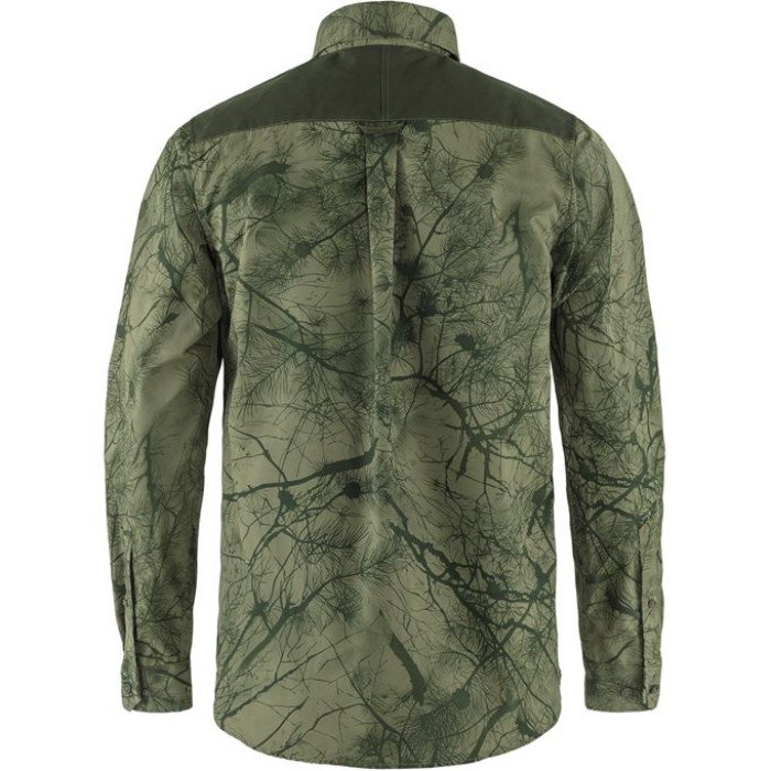 Рубашка мужская Fjallraven Varmland G-1000 Shirt Green Camo/Deep Forest (87326.626-662)