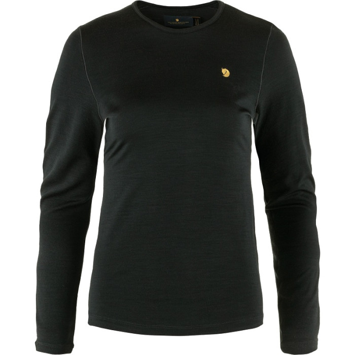 Термофутболка женская Fjallraven Bergtagen Thinwool LS Black (89886.550)