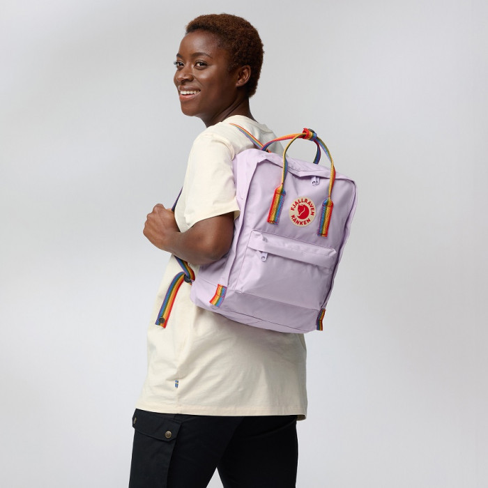 Рюкзак Fjallraven Kanken Rainbow Black/Rainbow Pattern (23620.550-907)