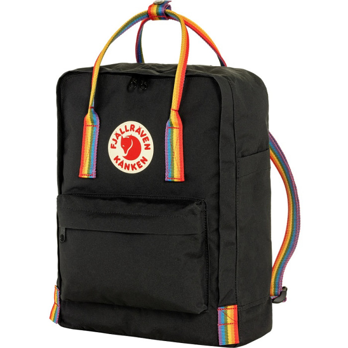 Рюкзак Fjallraven Kanken Rainbow Black/Rainbow Pattern (23620.550-907)