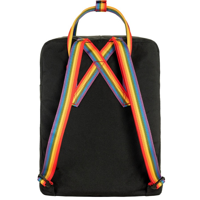 Рюкзак Fjallraven Kanken Rainbow Black/Rainbow Pattern (23620.550-907)