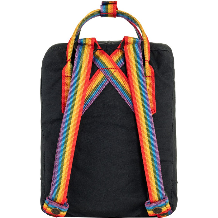 Рюкзак Fjallraven Kanken Rainbow Mini Black/Rainbow Pattern (23621.550-907)