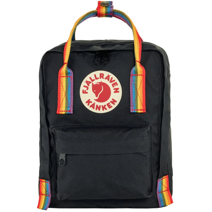 Рюкзак Fjallraven Kanken Rainbow Mini Black/Rainbow Pattern (23621.550-907)