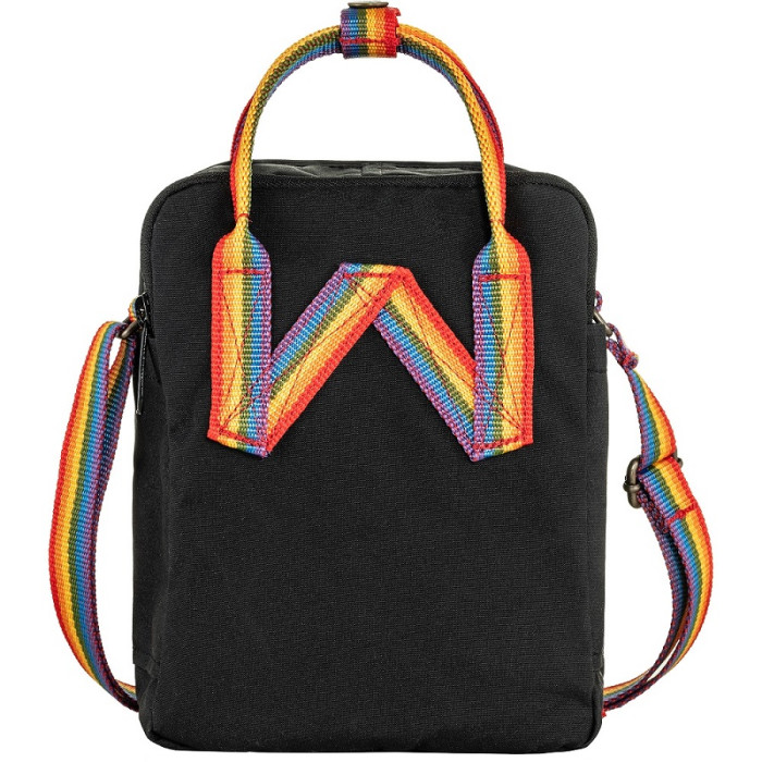 Сумочка Fjallraven Kanken Rainbow Sling Black/Rainbow Pattern (23623.550-907)