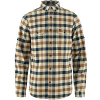 Рубашка мужская Fjallraven Skog Slim Shirt, Fossil/Dark Navy (81353.118-555)
