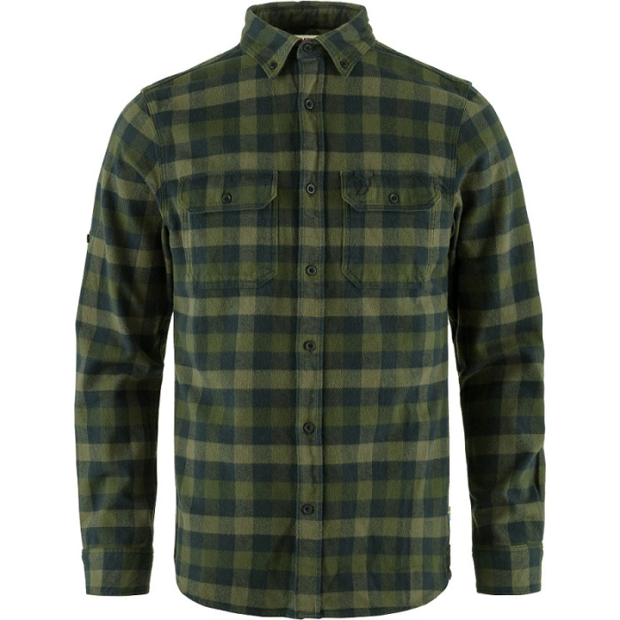 Рубашка мужская Fjallraven Skog Slim Shirt, Deep Forest/Laurel Green (81353.662-625)
