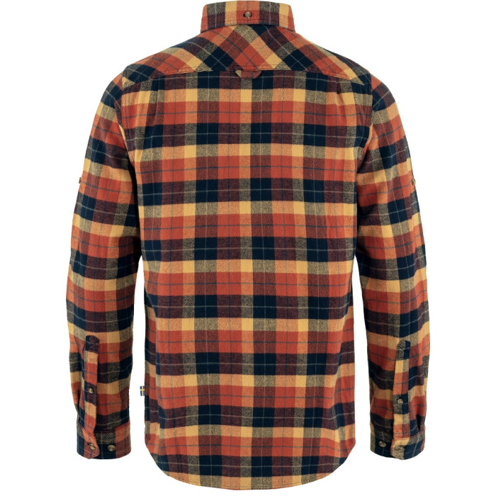 Рубашка мужская Fjallraven Singi Heavy Flannel Shirt, Autumn Leaf/Dark Navy (81373.215-555)