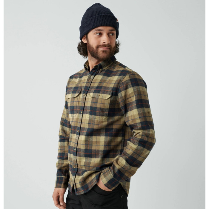 Рубашка мужская Fjallraven Singi Heavy Flannel Shirt, Dark Sand (81373.227)