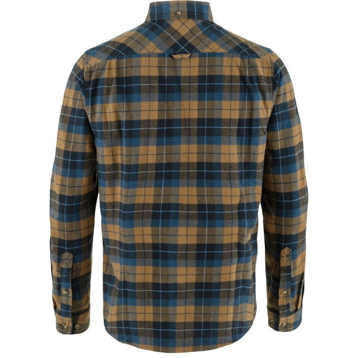 Рубашка мужская Fjallraven Singi Heavy Flannel Shirt, Dark Navy/Buckwheat Brown (81373.555-232)
