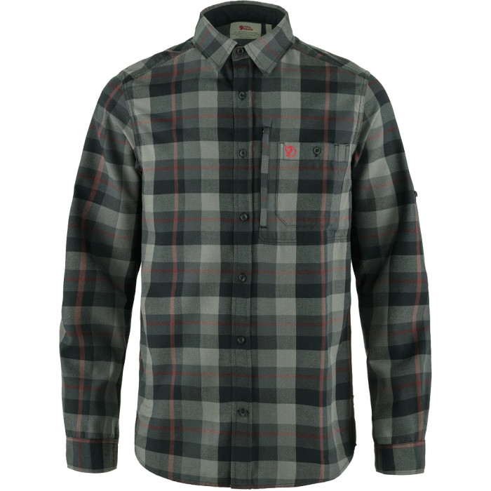 Рубашка мужская Fjallraven Fjallglim Relaxed Shirt, Black/Grey (81380.550-020)