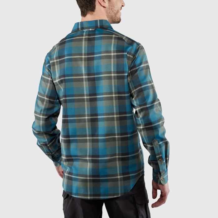 Рубашка мужская Fjallraven Fjallglim Relaxed Shirt, Black/Grey (81380.550-020)
