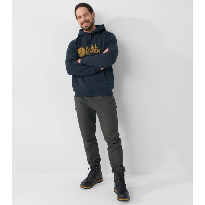 Кофта мужская Fjallraven Logo Hoodie M, Deep Forest (84144.550)