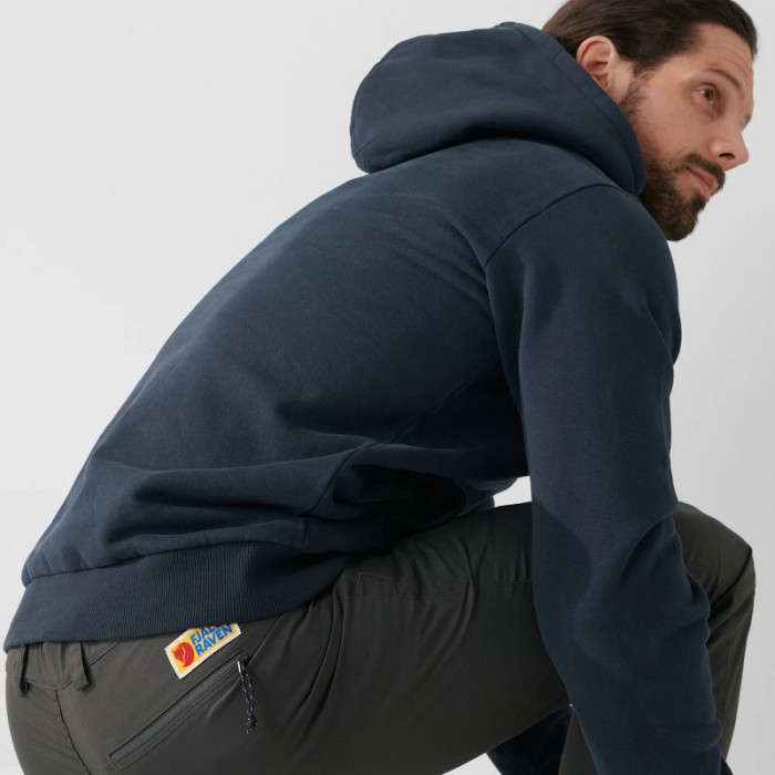 Кофта мужская Fjallraven Logo Hoodie M, Deep Forest (84144.550)
