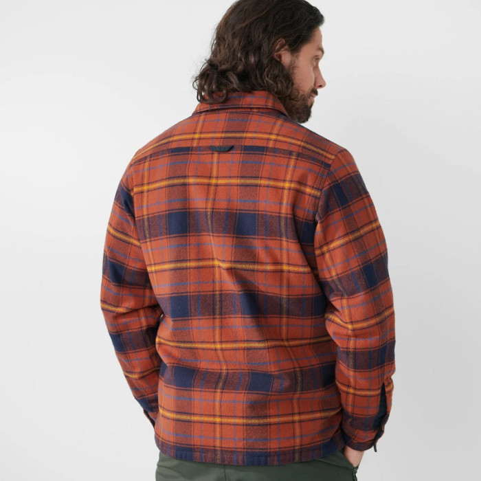 Рубашка мужская Fjallraven Ovik Lite Padded Shirt M, Autumn Leaf/Dark Navy (87069.215-555)