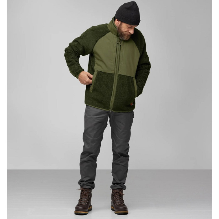 Кофта мужская Fjallraven Vardag Pile Jacket M, Chestnut/Navy (87164.230-560)