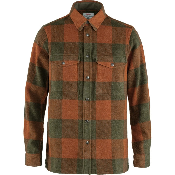 Рубашка мужская Fjallraven Canada Shirt M, Autumn Leaf/Laurel Green (90631.215-625)