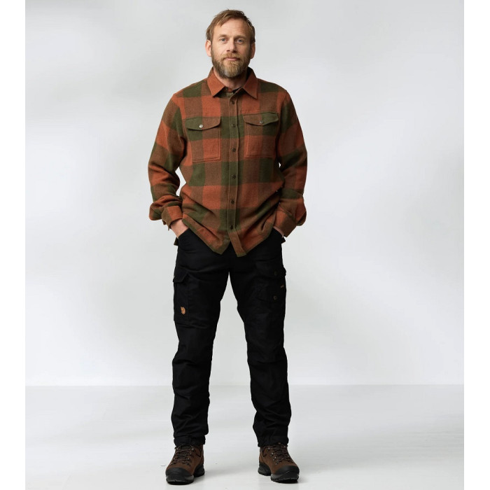 Рубашка мужская Fjallraven Canada Shirt M, Autumn Leaf/Laurel Green (90631.215-625)