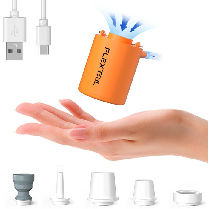 Насос кемпінговий Flextail Tiny Pump, помаранчевий (6975755961378)