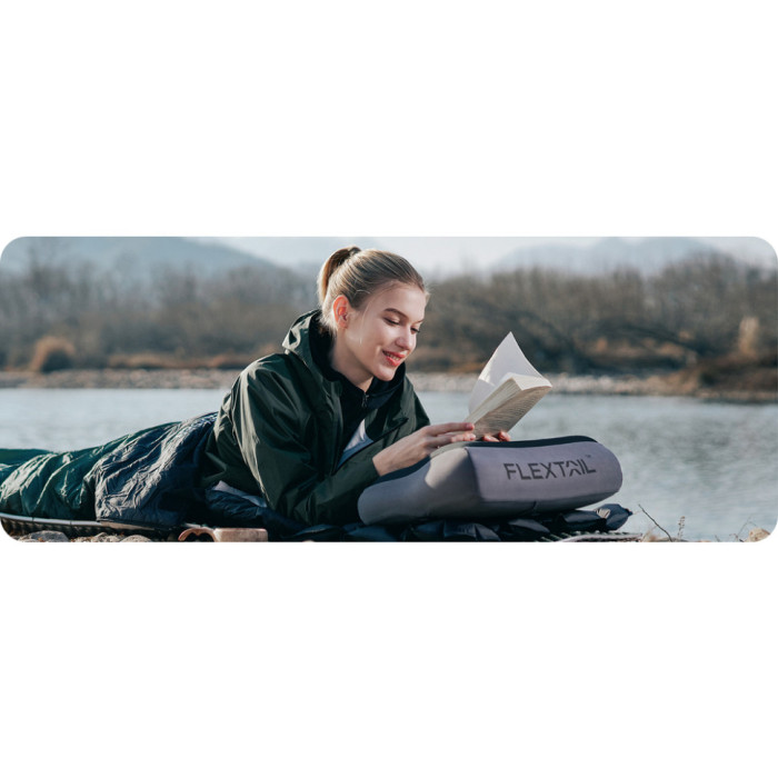 Надувна подушка анатомічна Flextail Zero Pillow SE, grey (6975755962184)