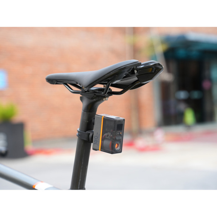 Велосипедный мини насос-задняя фара Flextail Tiny Tire Pump ACS, черный (6975755966342)