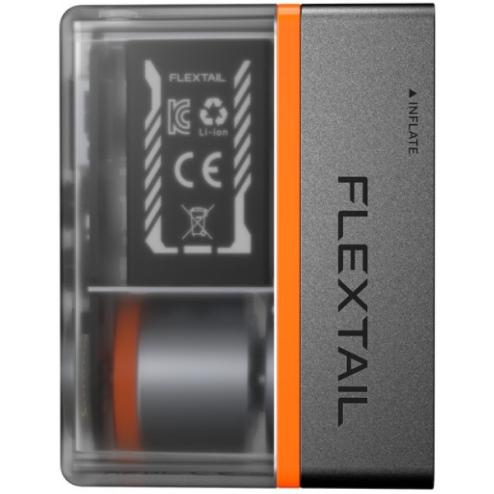 Велосипедный мини насос-задняя фара Flextail Tiny Tire Pump ACS, черный (6975755966342)
