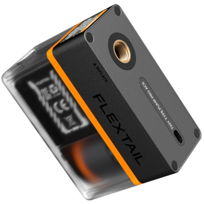 Велосипедный мини насос-задняя фара Flextail Tiny Tire Pump ACS, черный (6975755966342)