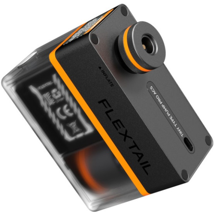 Велосипедный мини насос-задняя фара Flextail Tiny Tire Pump ACS, черный (6975755966342)