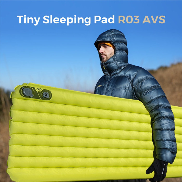 Самонадувний килимок Flextail Tiny Slleeping Pad R03 AVS, green (6975755966632)