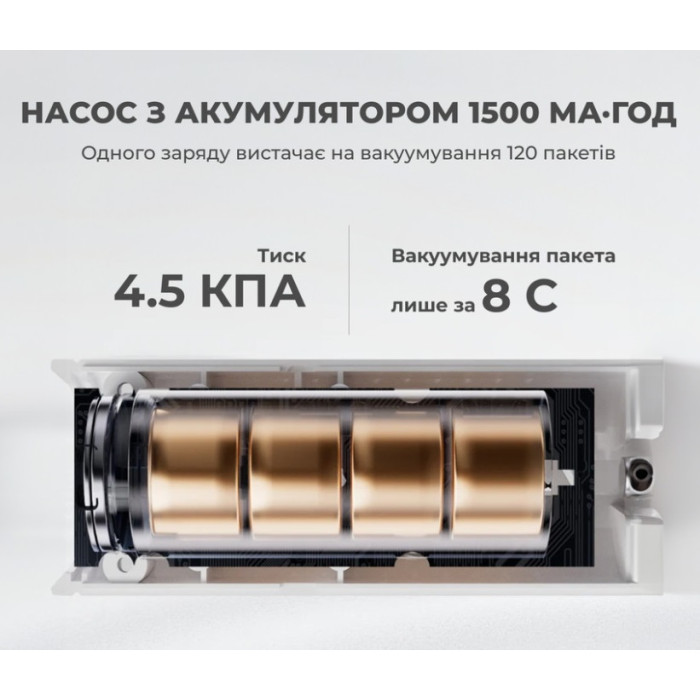 Набір для вакуумного пакування Vollyc by Flextail (NANO BAG SET), 20 пакетів + насос (6975755967134)