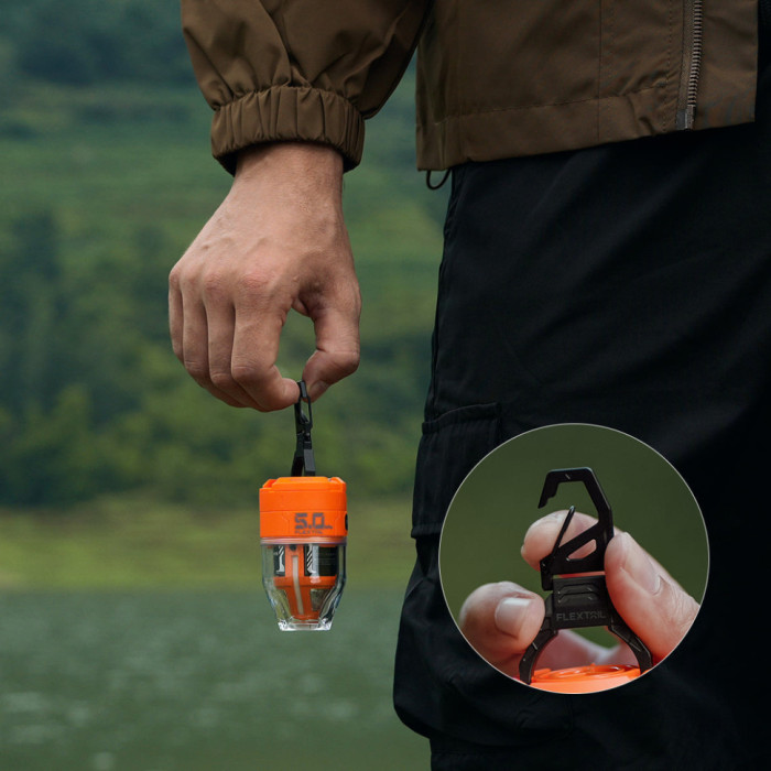 Насос-ліхтар кемпінговий Flextail Max Pump 3, помаранчевий (MP3G650-OG-i)