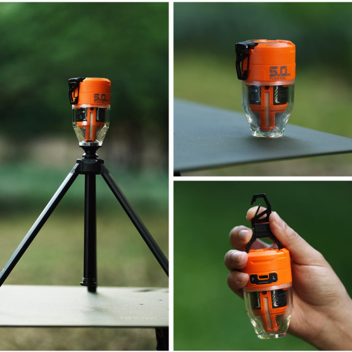 Насос-ліхтар кемпінговий Flextail Max Pump 3, помаранчевий (MP3G650-OG-i)