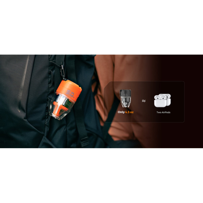 Насос-ліхтар кемпінговий Flextail Max Pump 3, помаранчевий (MP3G650-OG-i)