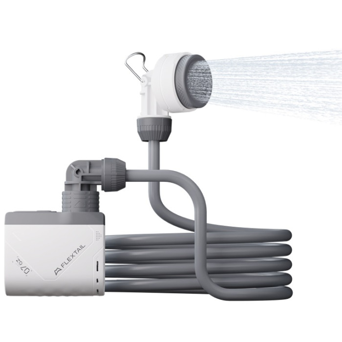 Душ портативный с насосом на аккумуляторе Flextail Tiny Shower, белый (TS650WT)