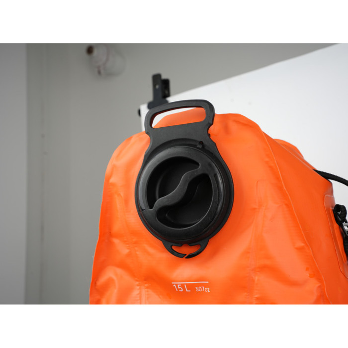 Душ портативний із ємністю та насосом Flextail Tiny Shower Bag, 20л, помаранчевий (TSB-650)
