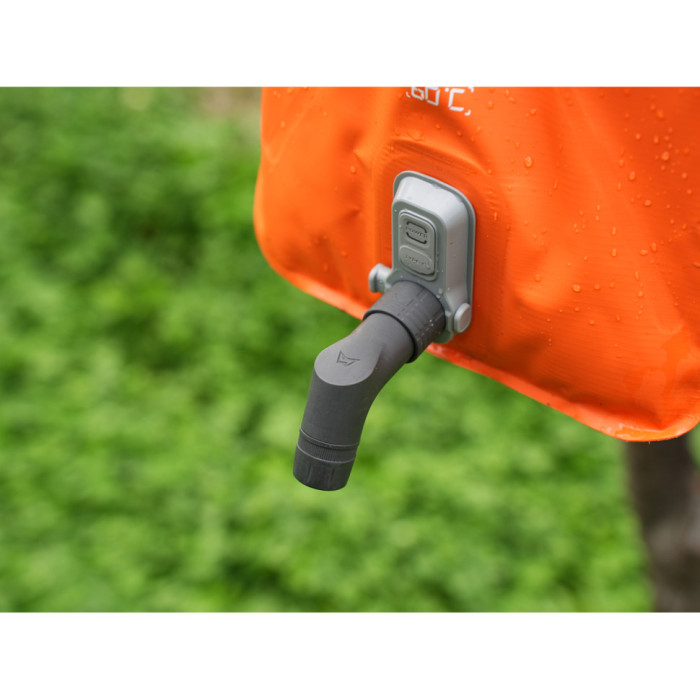 Душ портативний із ємністю та насосом Flextail Tiny Shower Bag, 20л, помаранчевий (TSB-650)