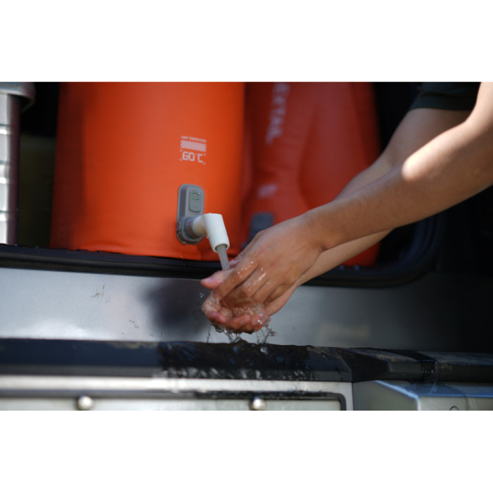 Душ портативний із ємністю та насосом Flextail Tiny Shower Bucket, 20л, помаранчевий (TSB-700)