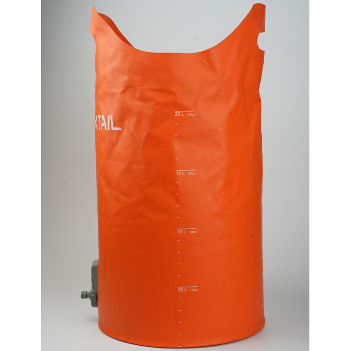 Душ портативний із ємністю та насосом Flextail Tiny Shower Bucket, 20л, помаранчевий (TSB-700)