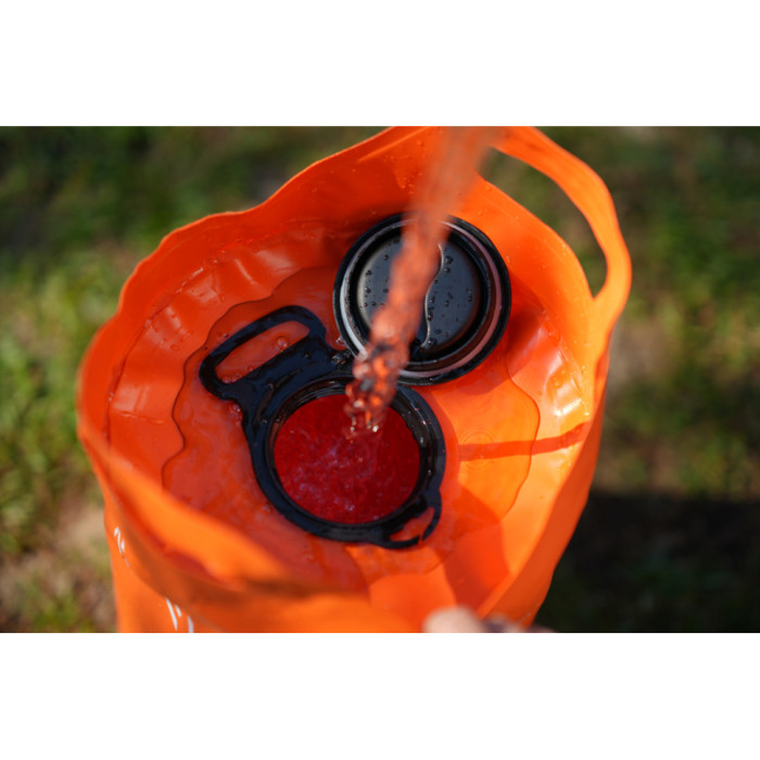 Душ портативний із ємністю та насосом Flextail Tiny Shower Bucket, 20л, помаранчевий (TSB-700)