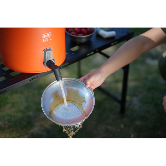 Душ портативний із ємністю та насосом Flextail Tiny Shower Bucket, 20л, помаранчевий (TSB-700)