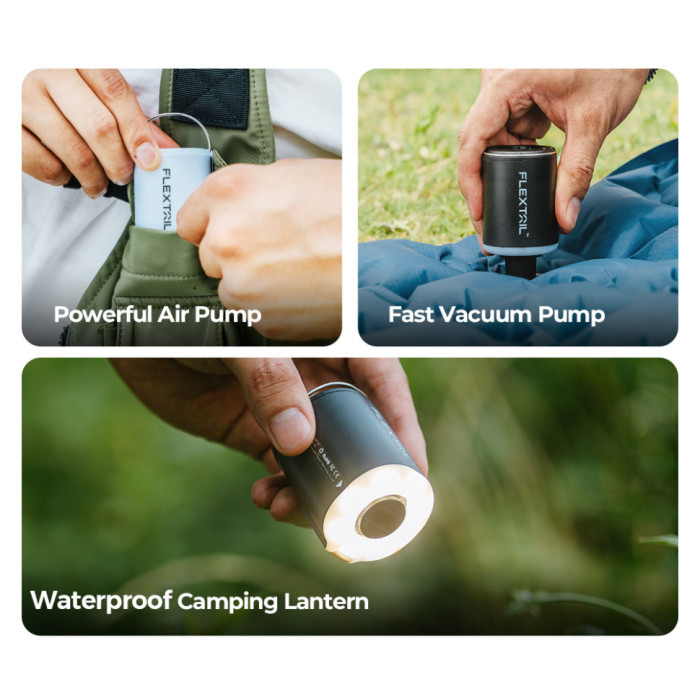 Насос-фонарь кемпинговый Flextail Tiny Pump 2X, белый (TY2X1600-WT-i)