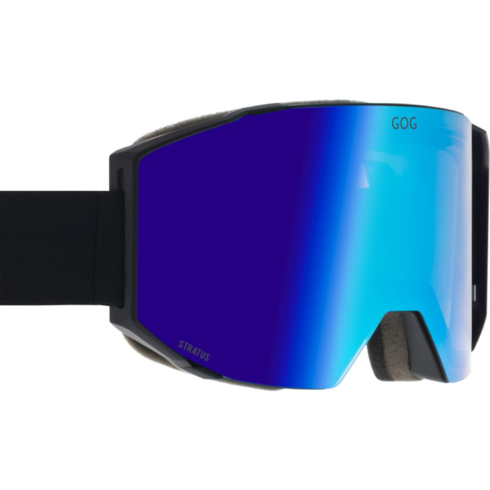 Гірськолижна маска GOG Stratus Cat. 2 matt black/polychromatic blue (041.0017)