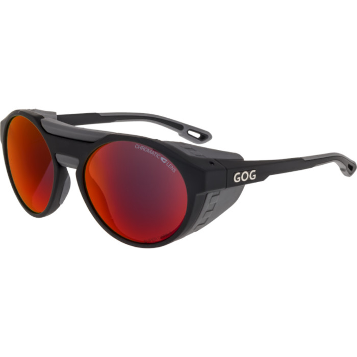 Очки GOG Manaslu Photochromic Cat.2-4 matt black/grey/reflex red (041.0036)