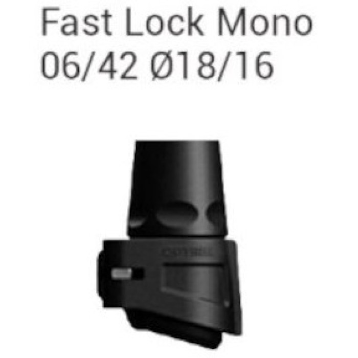 Затискне з'єднання для трекінгових палиць Gabel 06/42 Fast Lock Mono Ø18/16 black (034.0003)