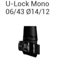 Зажимное соединение для треккинговых палок Gabel 06/43 U-Lock Mono Ø14/12 black (034.0004)